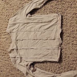 Tan long sleeve baby tee